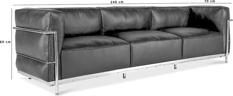 LC3 Style 3-sitsig Grand Sofa