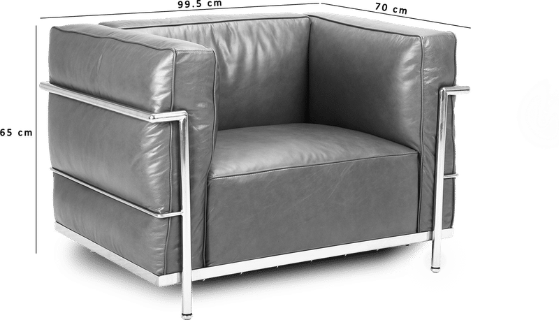 LC3 Style Grand Confort Armchair