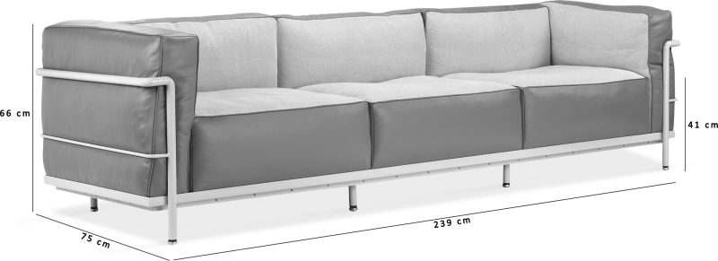 LC3 Style Grande 3 Seat Sofa - Special Edition