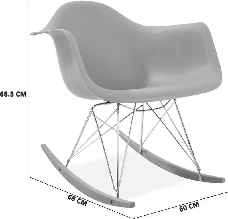 Chaise à bascule en plastique de style RAR