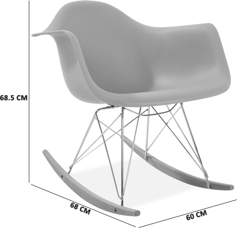 RAR Style Plastic Rocking Chair   