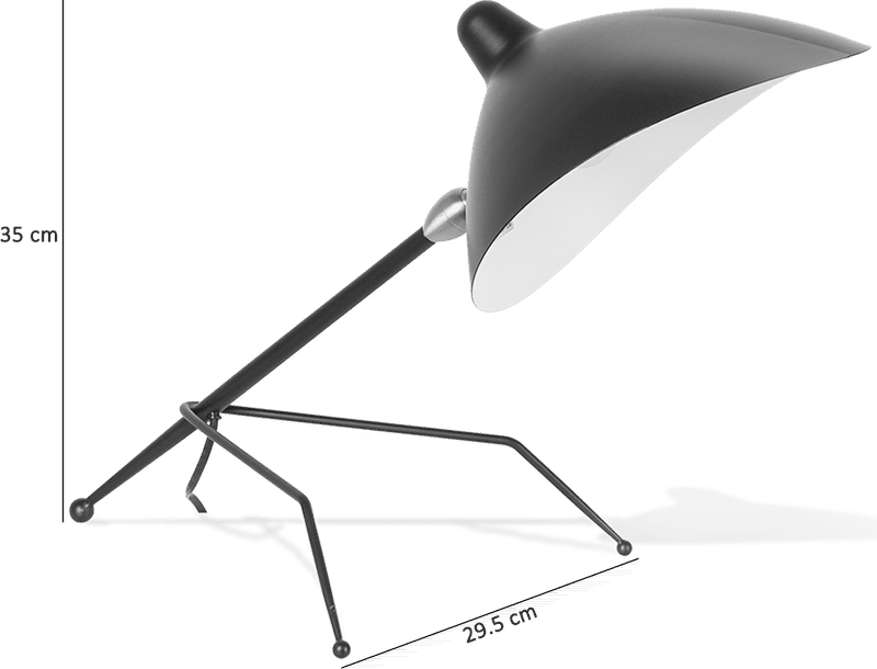 Serge Mouille Style Tripod Lamp