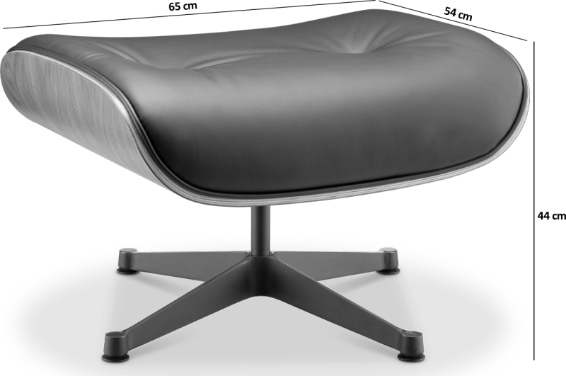 Chaise longue style Eames 670 Tabouret