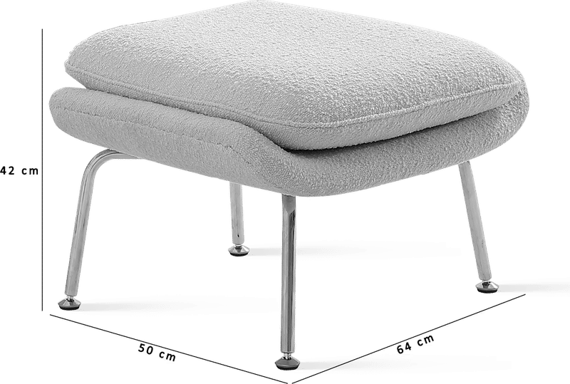 Womb Chair Ottoman - Boucle