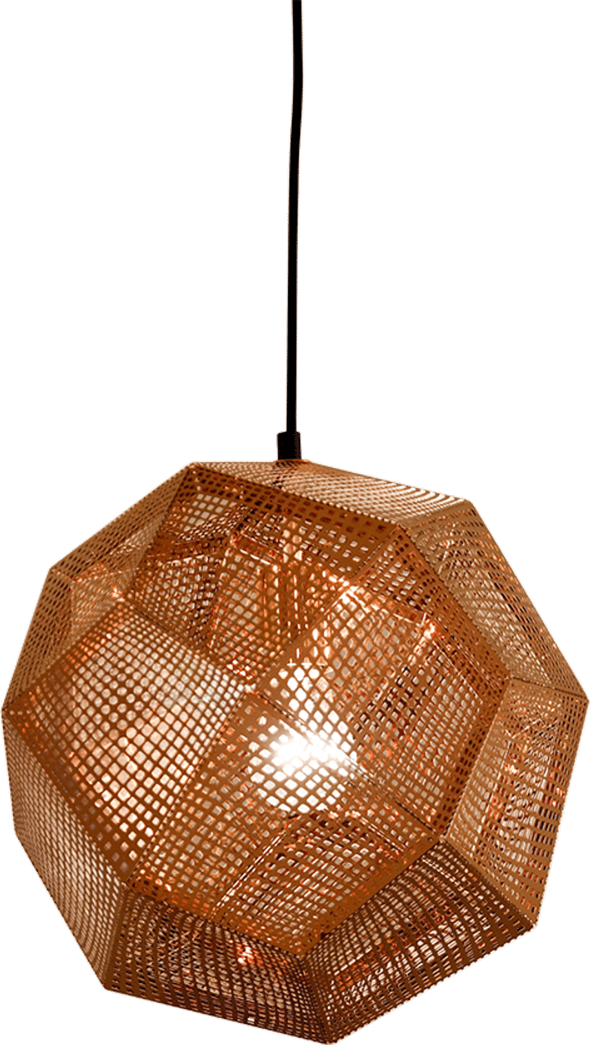 Etch hängande lampa 30 CM/Rose Gold image.