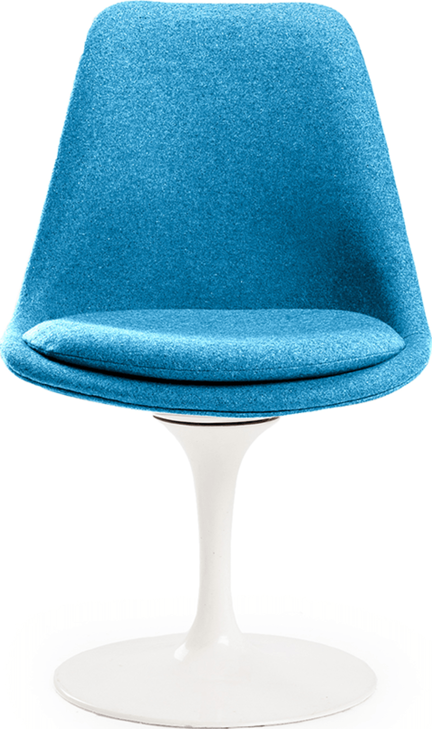 Tulip Chair Upholstered Moroccan Blue image.