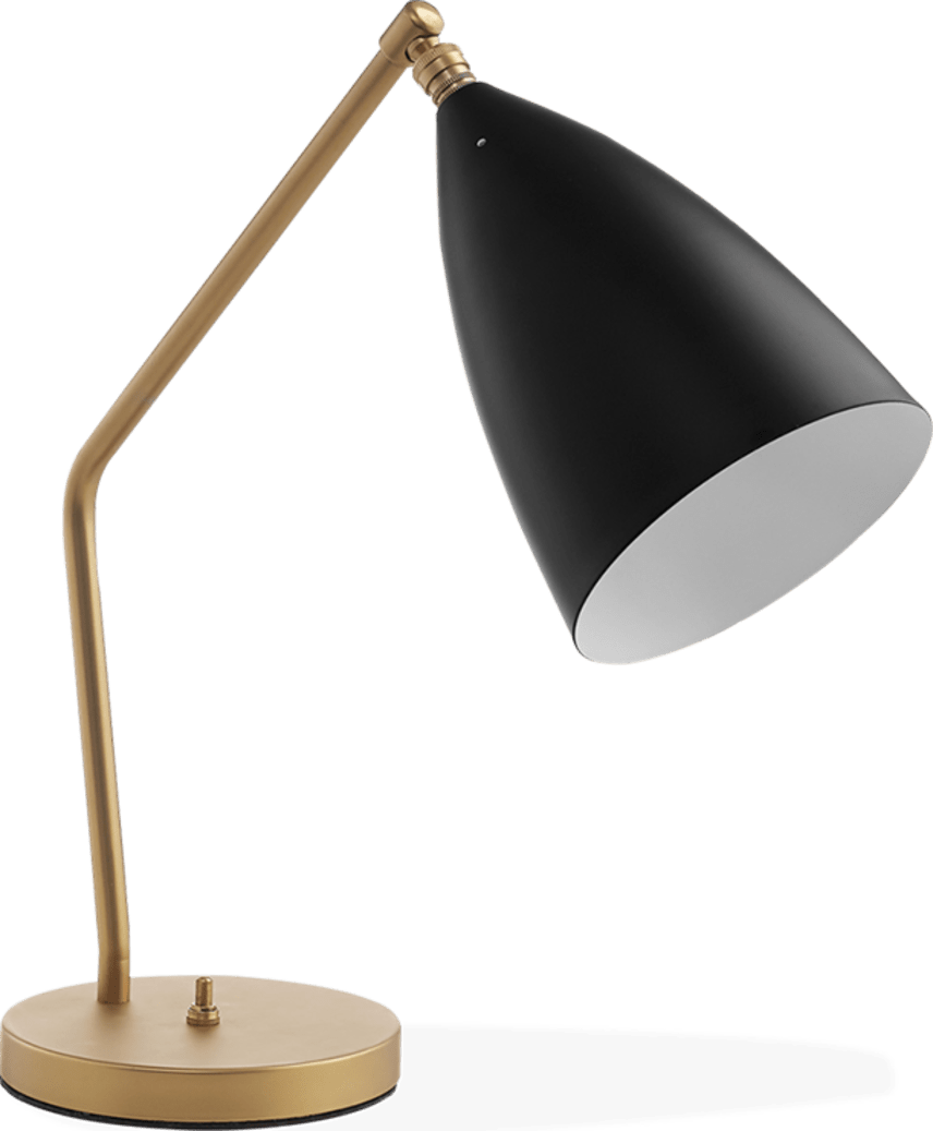 Lampada da tavolo in stile cavalletta Charcoal Grey image.