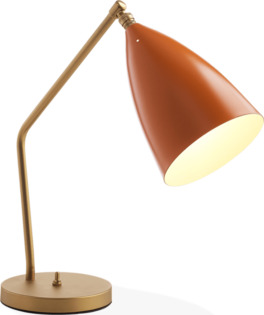 Lámpara de mesa estilo saltamontes Orange image.