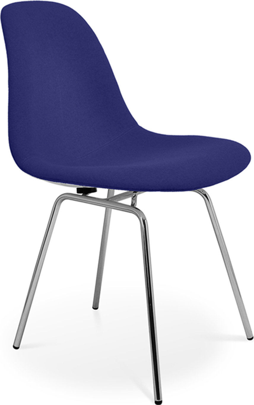 DSX Style Upholstered Dining Chair Blue image.