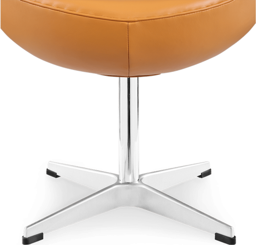 Egg Stool Premium Leather/With piping/Camel image.