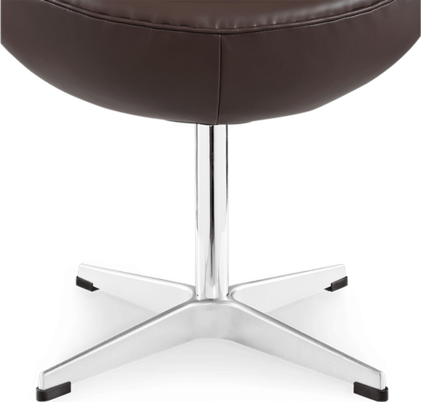 Egg Stool Premium Leather/With piping/Mocha image.