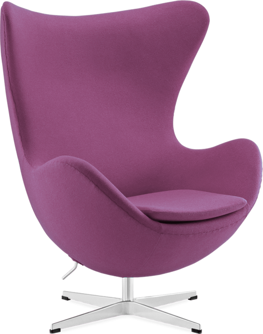 Le fauteuil à oeufs Wool/Without piping/Purple image.
