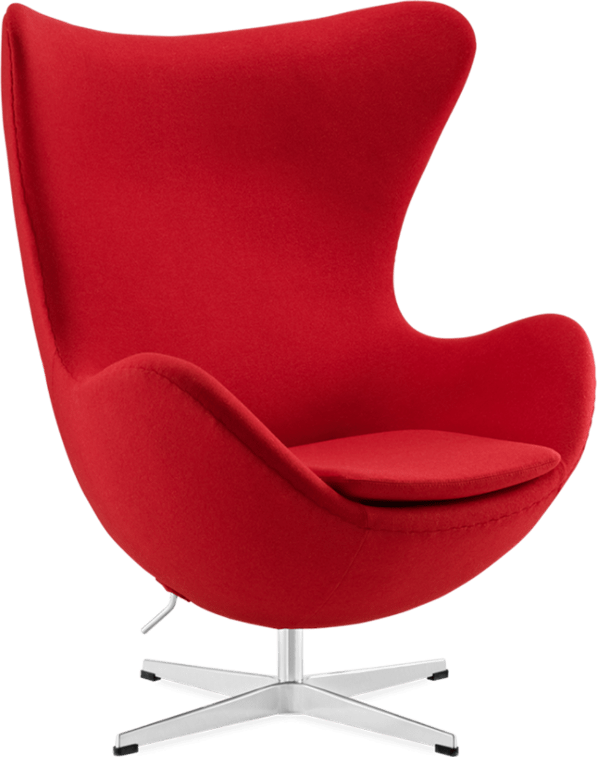 The Egg Chair Wool/Without piping/Deep Red image.