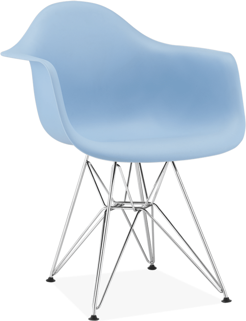 Plaststol i DAR-stil Light Blue image.