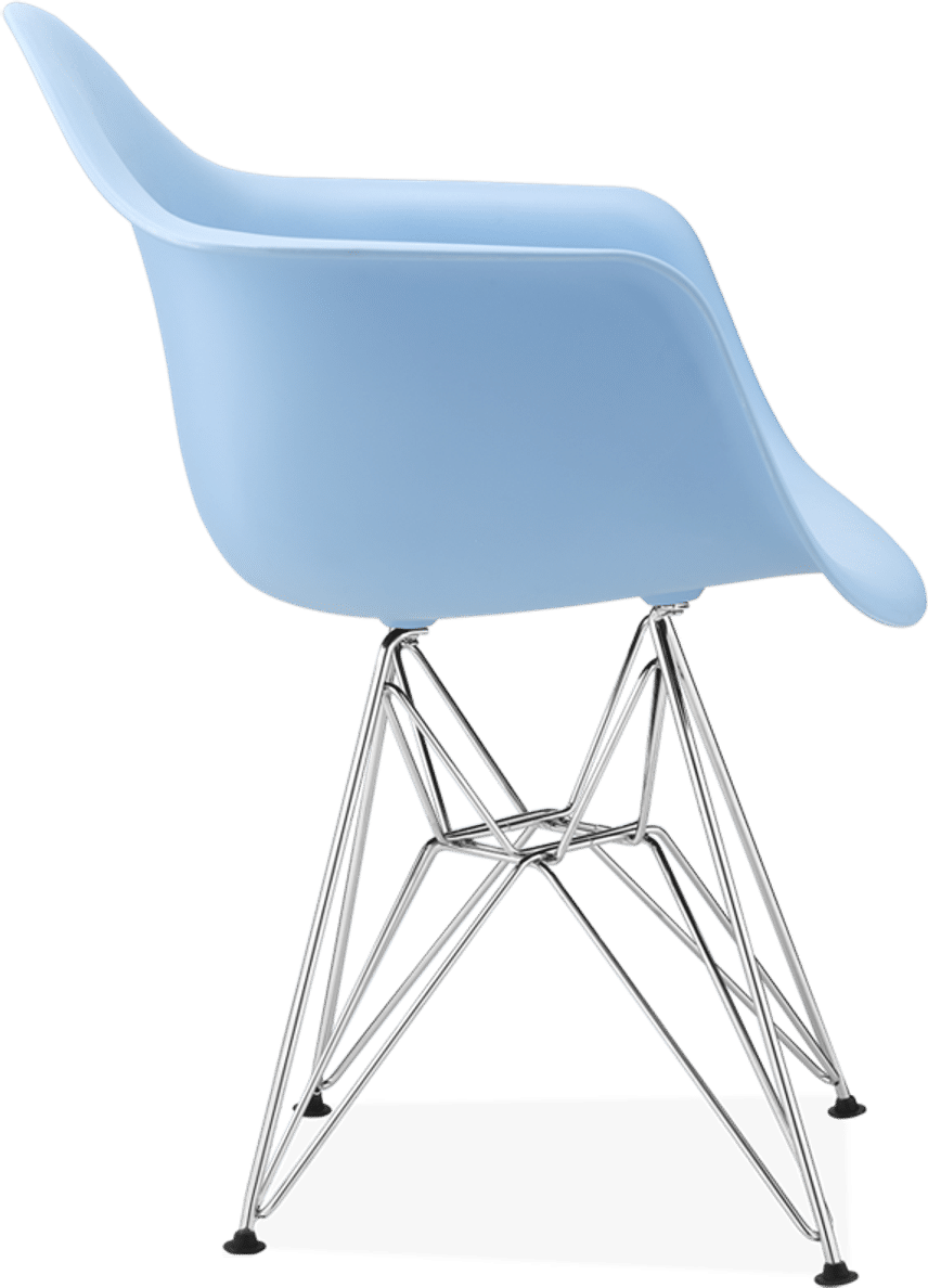 Chaise en plastique de style DAR Light Blue image.