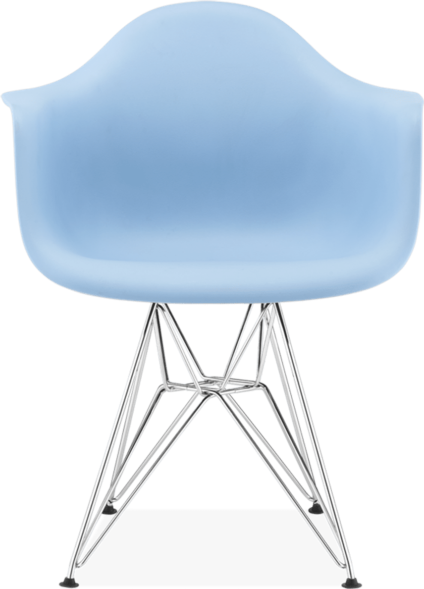 Chaise en plastique de style DAR Light Blue image.