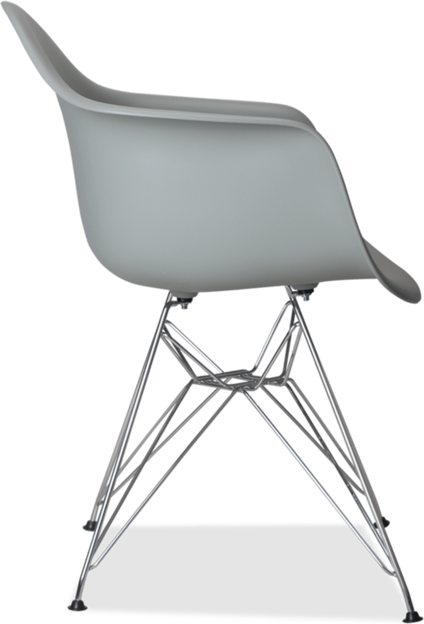 Chaise en plastique de style DAR Grey image.