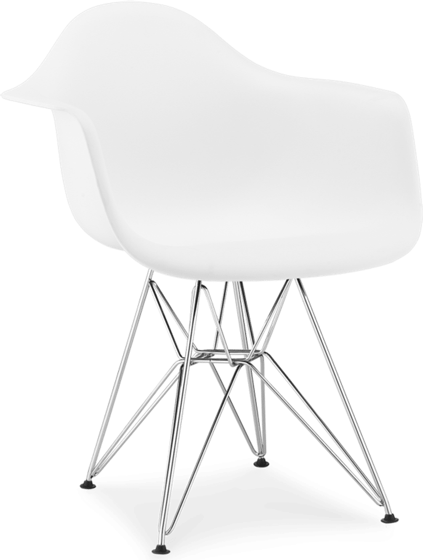 Plaststol i DAR-stil White image.