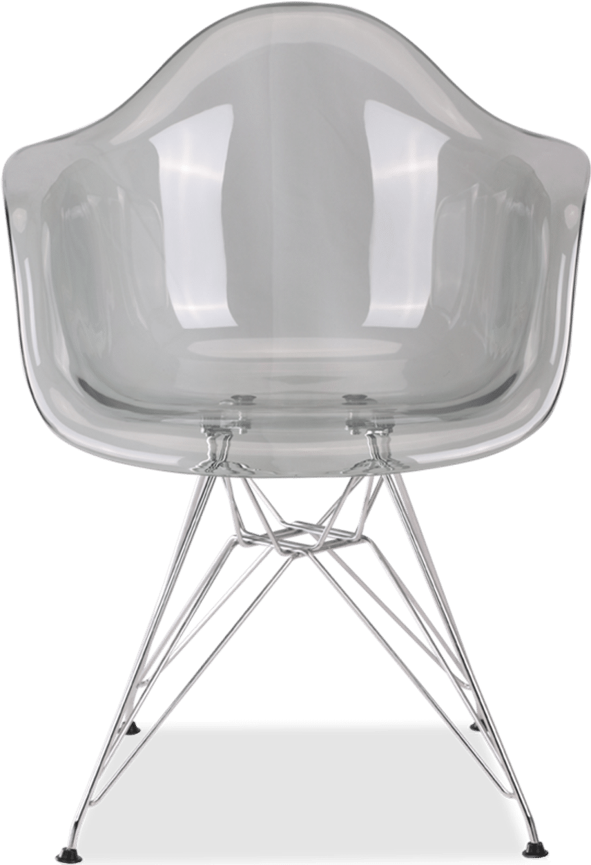 DAR Style Transparent Chair Grey Transparent image.