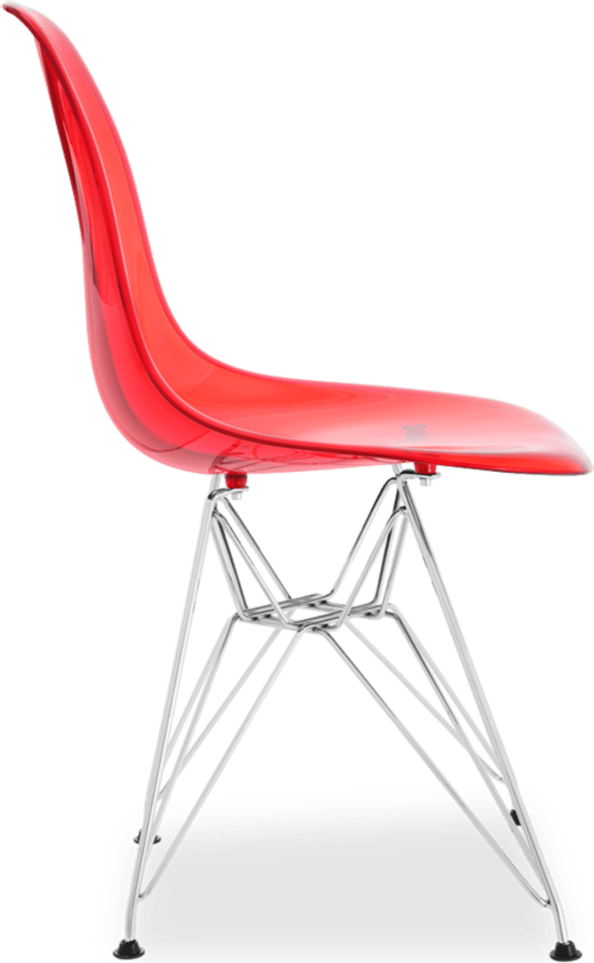 Gjennomsiktig stol i DSR-stil Red image.