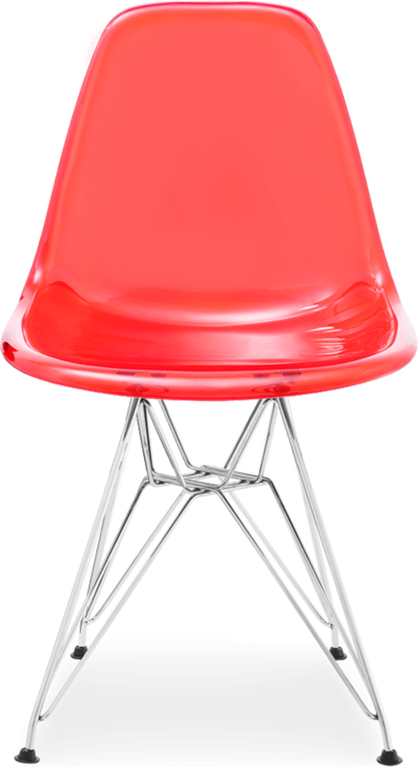 Gjennomsiktig stol i DSR-stil Red image.