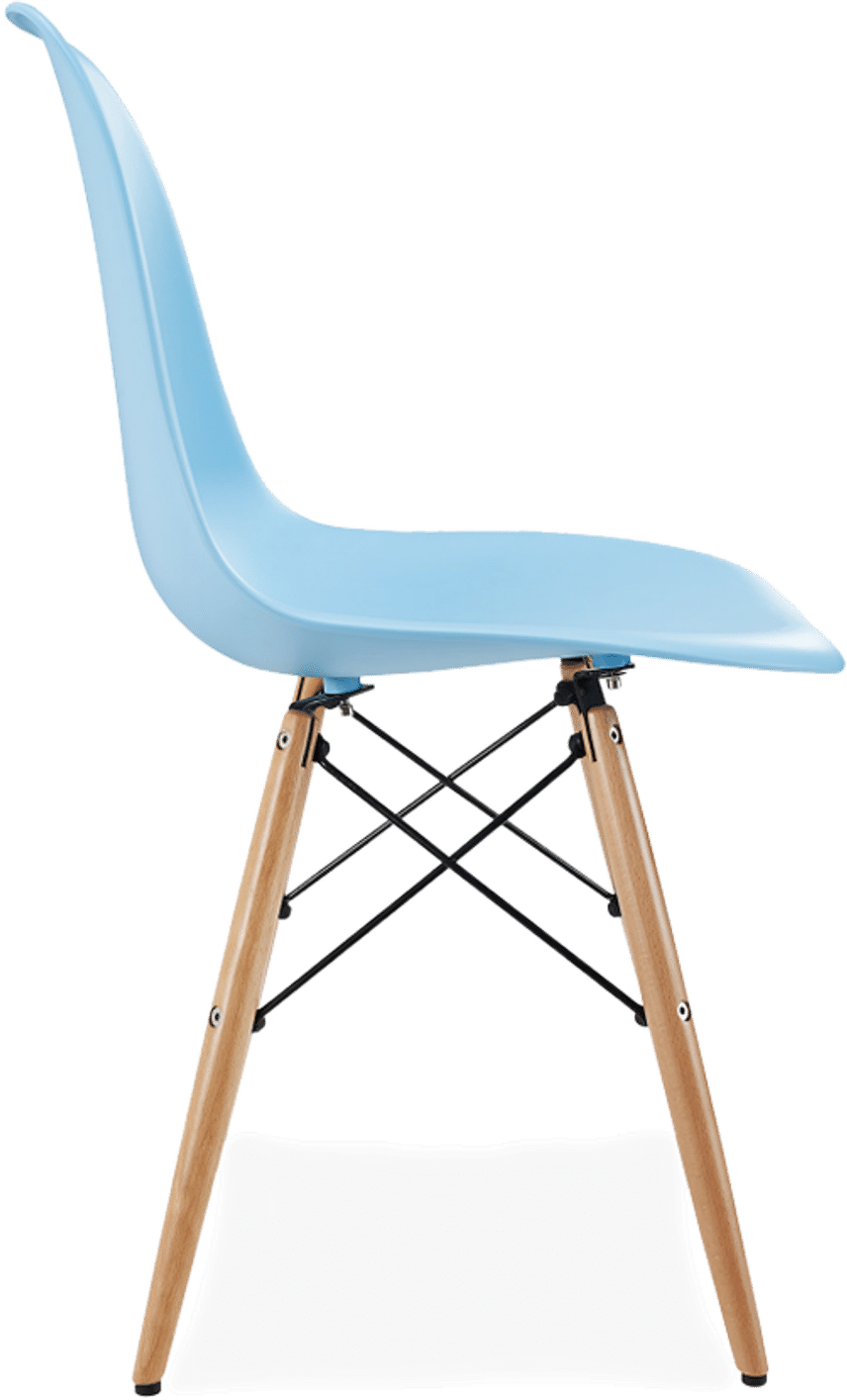 DSW-stoel Light Blue/Light Wood image.