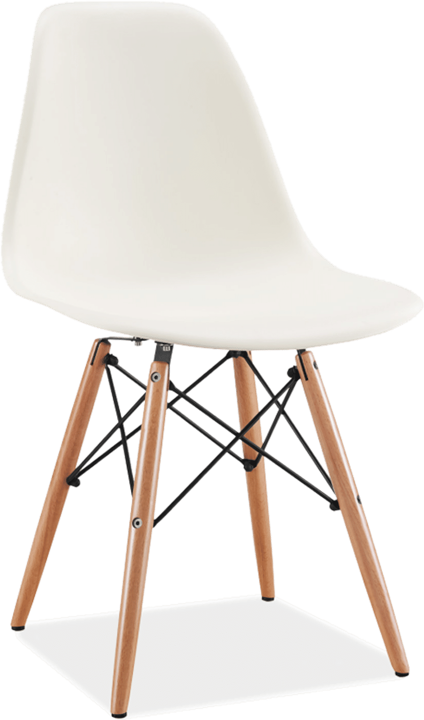DSW Style Chair Cream/Light Wood image.