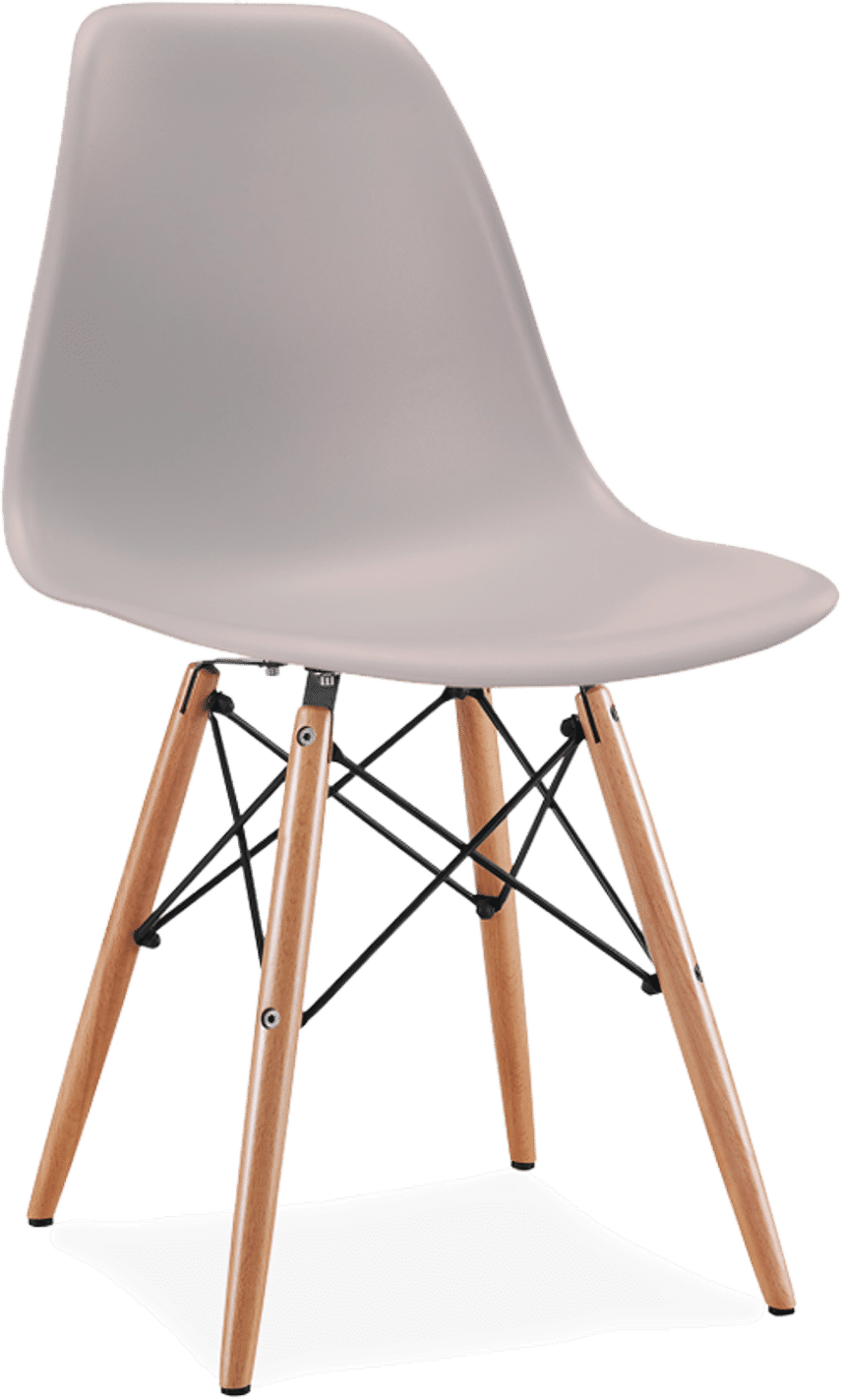 DSW Style Chair Light Grey/Light Wood image.