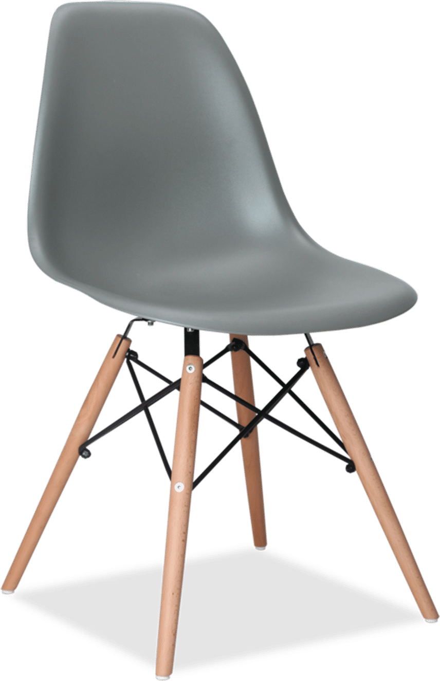 DSW Style Chair Moss Grey/Light Wood image.