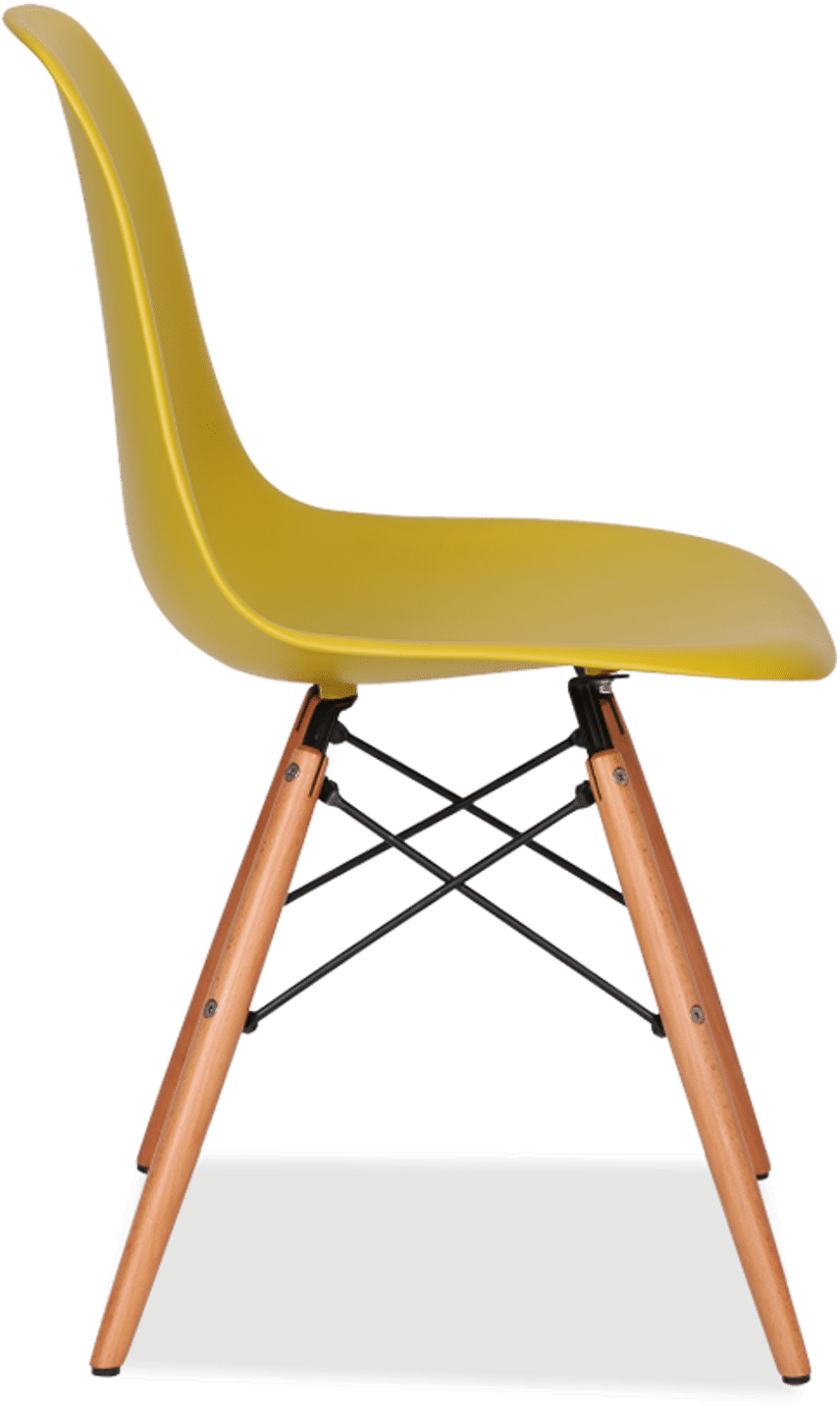 DSW-stoel Mustard/Light Wood image.