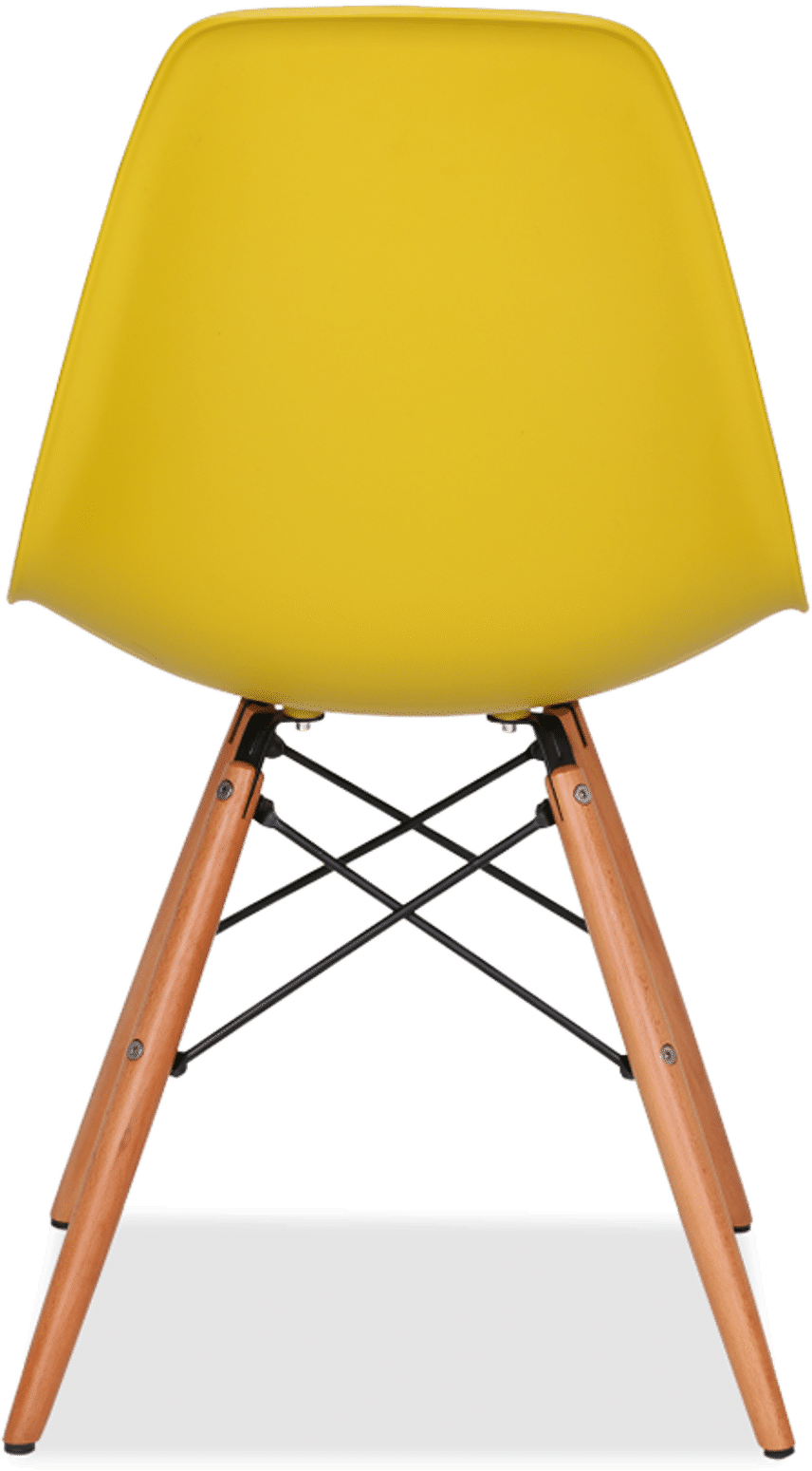 Chaise de style DSW Mustard/Light Wood image.
