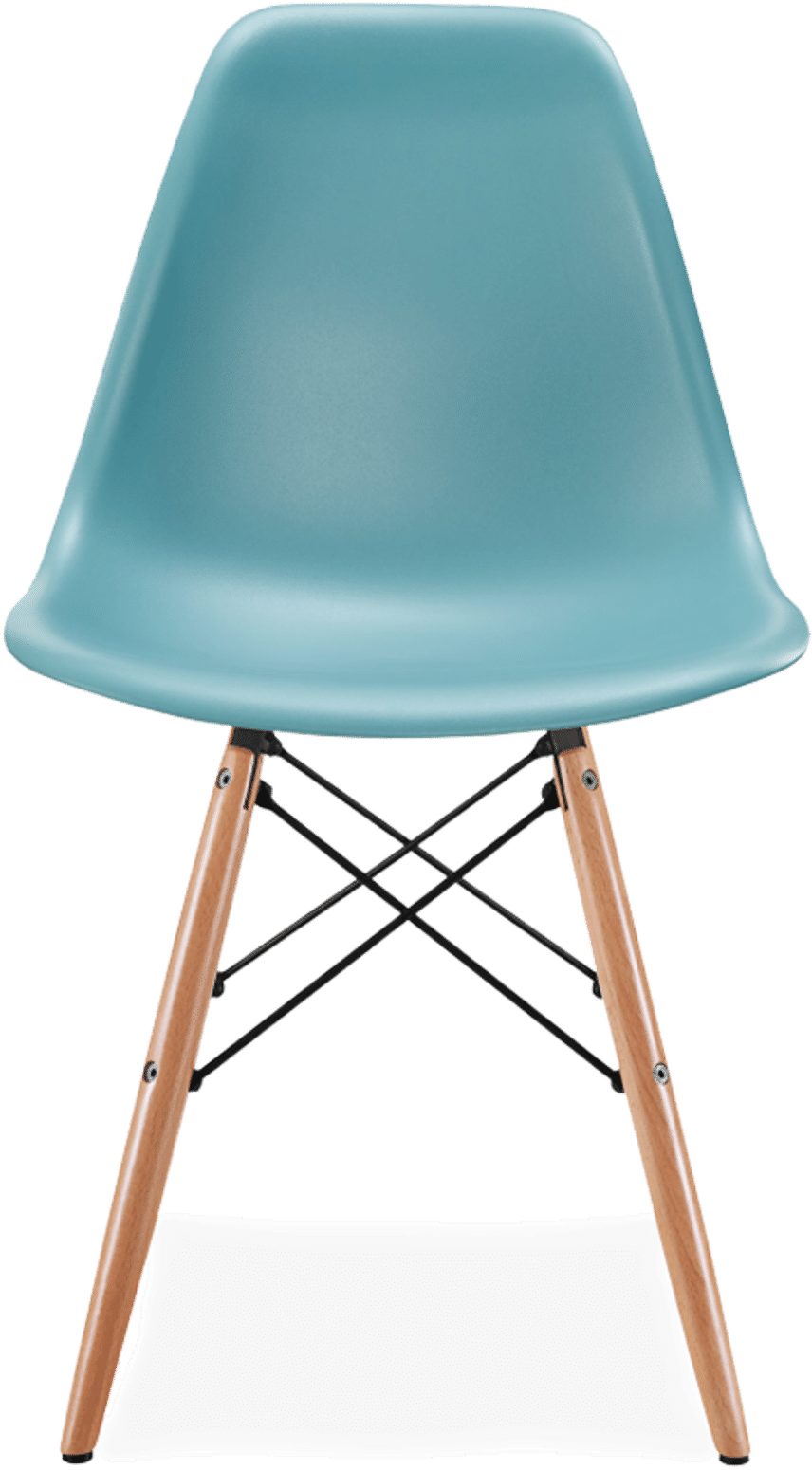 DSW-stoel Teal/Light Wood image.