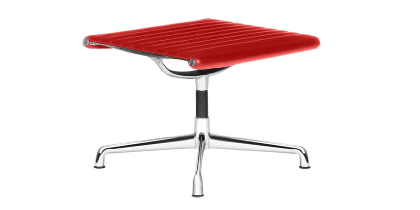Eames Style Lounge Chair Taburete EA125 Deep Red image.