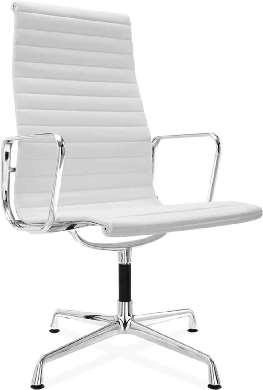 Eames Style Office Chair EA109 Leather White image.