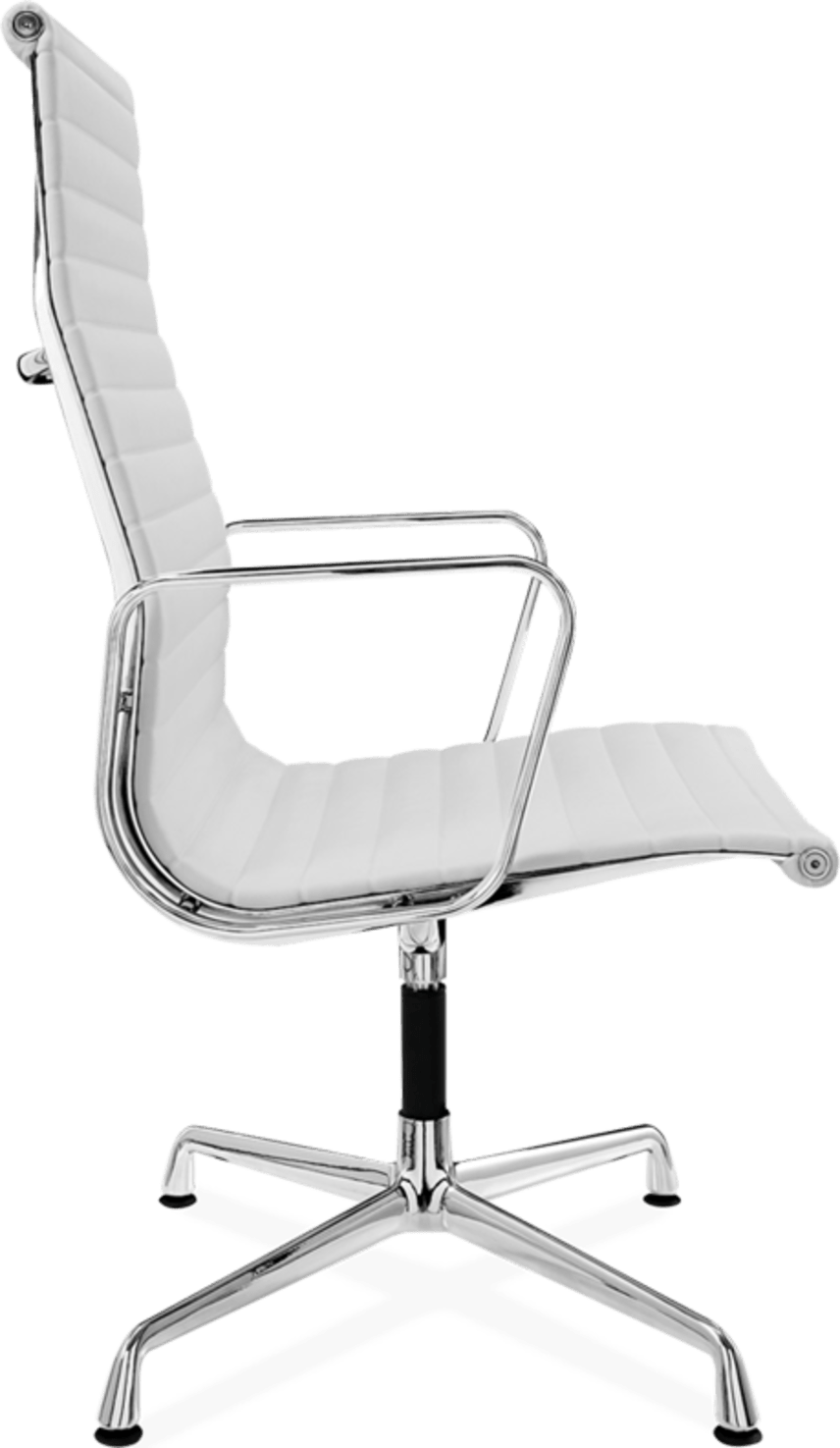 Chaise de bureau style Eames EA109 en cuir White image.