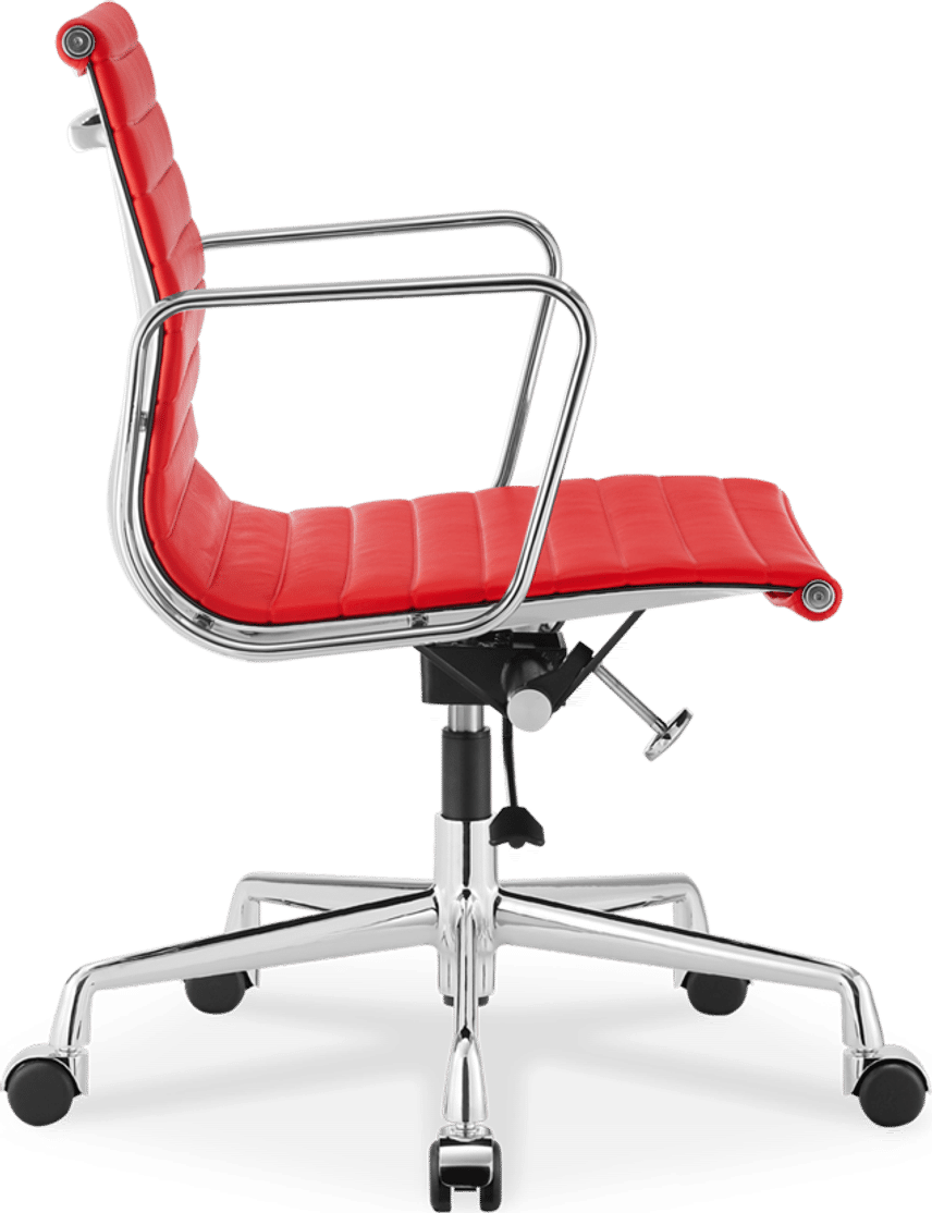 Eames Style Office Chair EA117 Leather Red image.