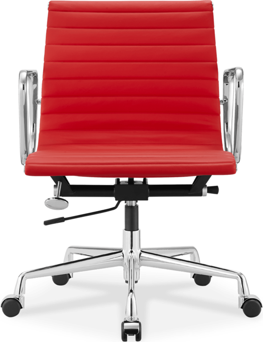 Chaise de bureau style Eames EA117 en cuir Red image.