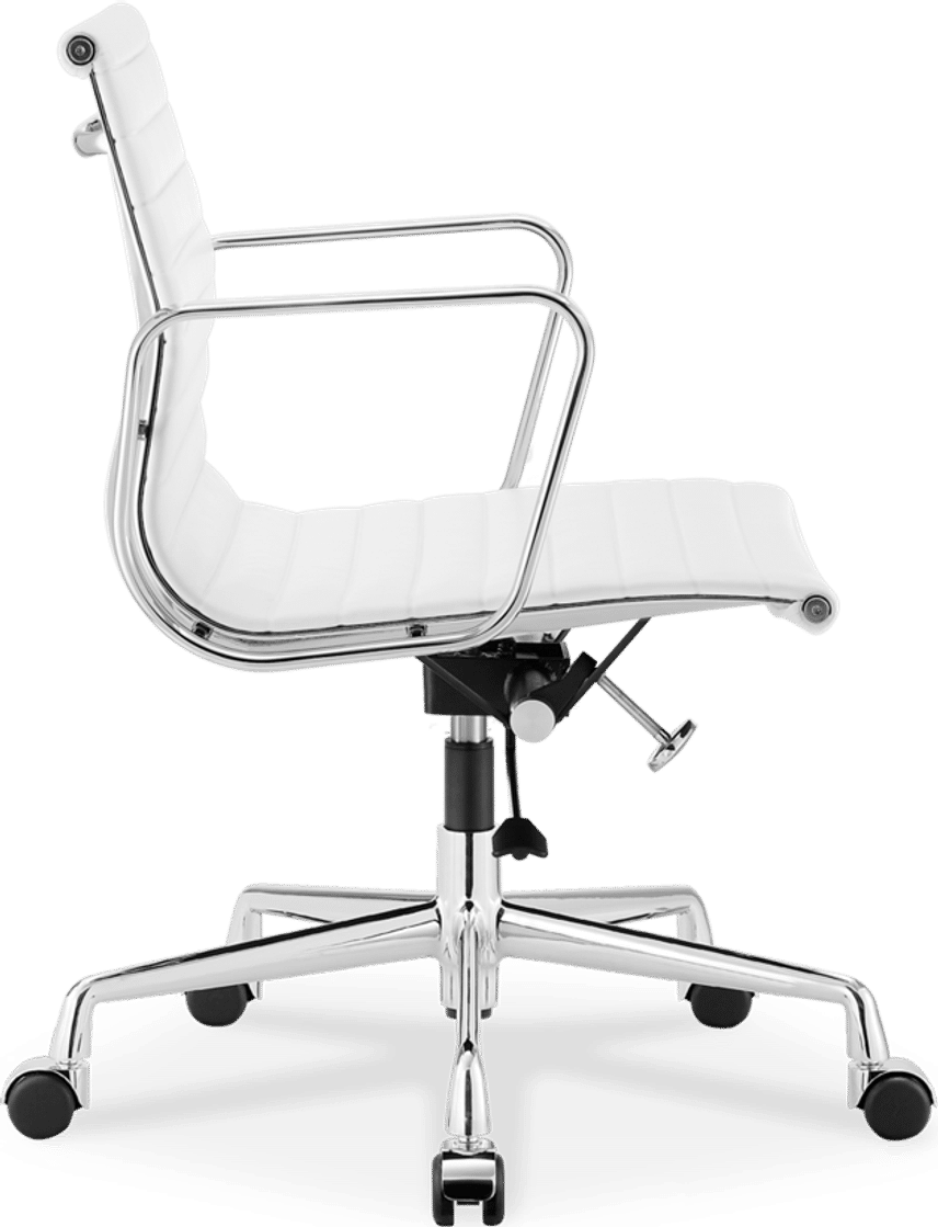 Eames Style Office Chair EA117 Leather White image.