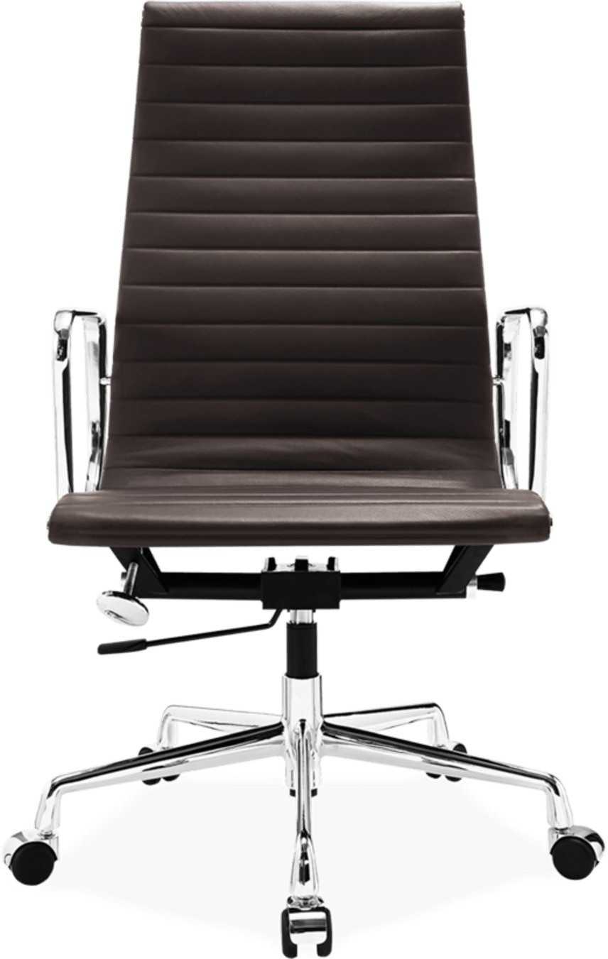 Eames Style Office Chair EA119 Leather Coffee image.