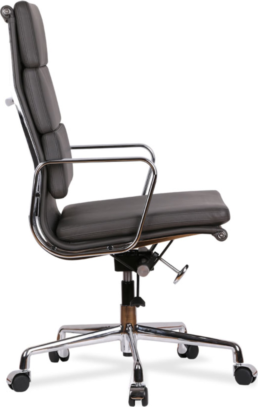 Eames Style Office Chair EA219 Leather Black Designer Editions