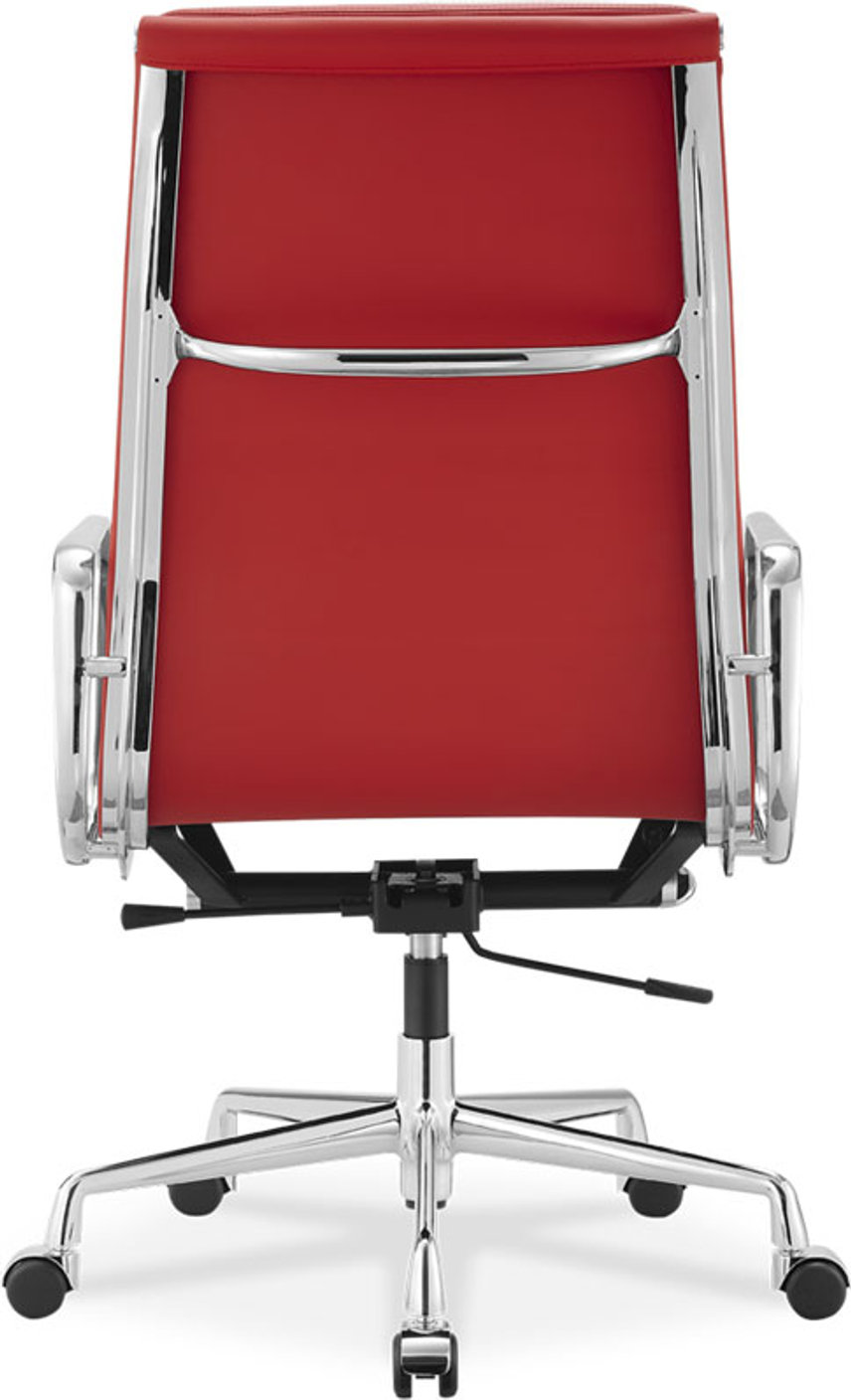 Chaise de bureau style Eames EA219 en cuir Red image.