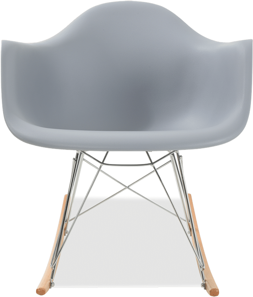 RAR Style Plastic Rocking Chair    Grey/Light Wood image.