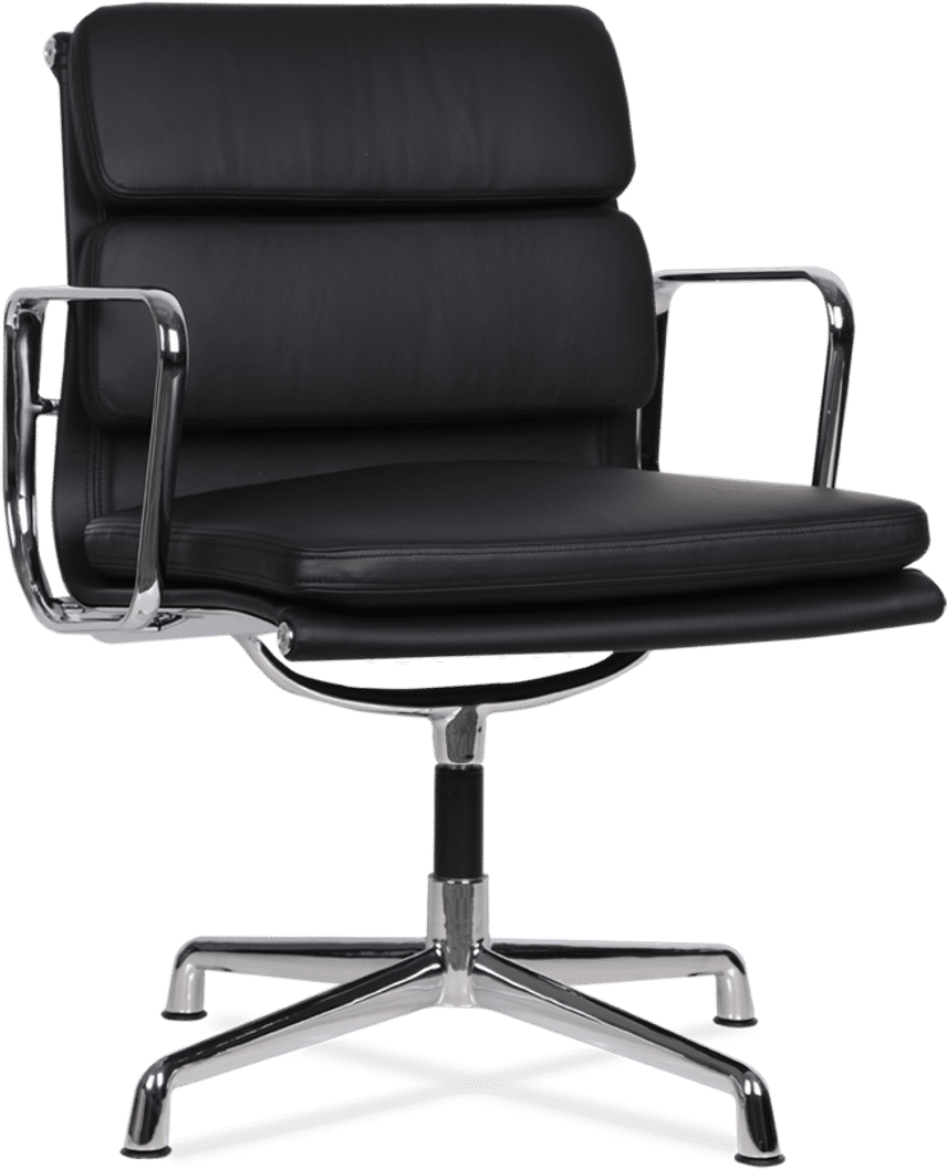 Eames Style Soft Pad Office Chair EA208 Black image.