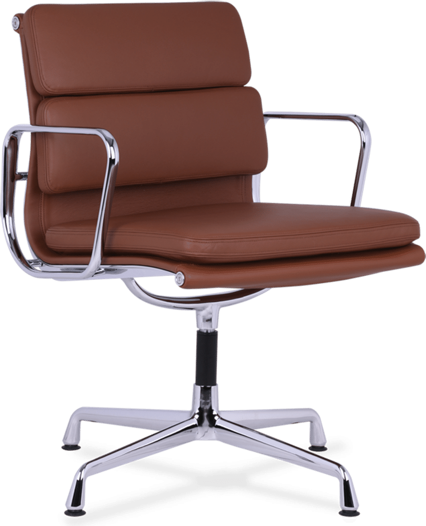 Eames Style Soft Pad Office Chair EA208 Tan image.