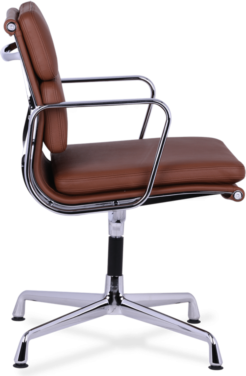 Eames Style Soft Pad Office Chair EA208 Tan image.