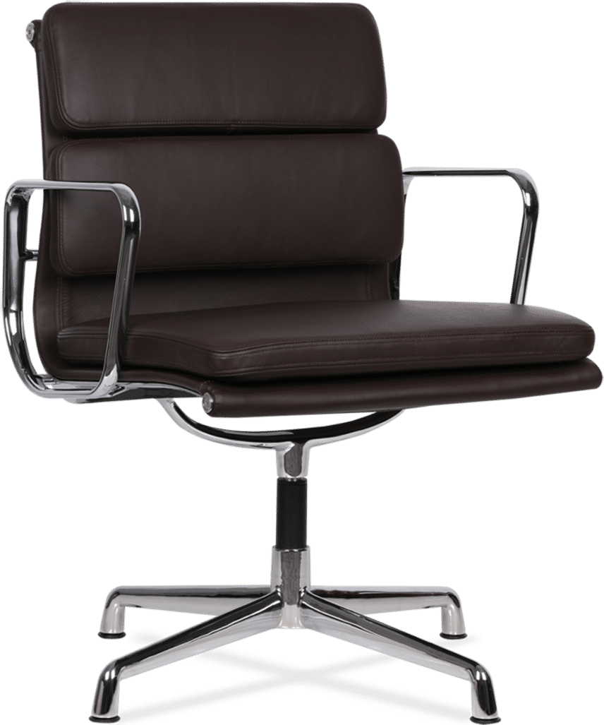 Eames Style Soft Pad Office Chair EA208 Coffee image.
