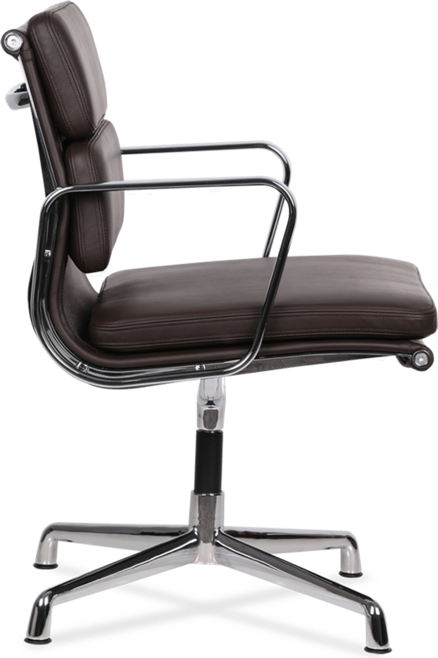 Eames Style Soft Pad Office Chair EA208 Coffee image.