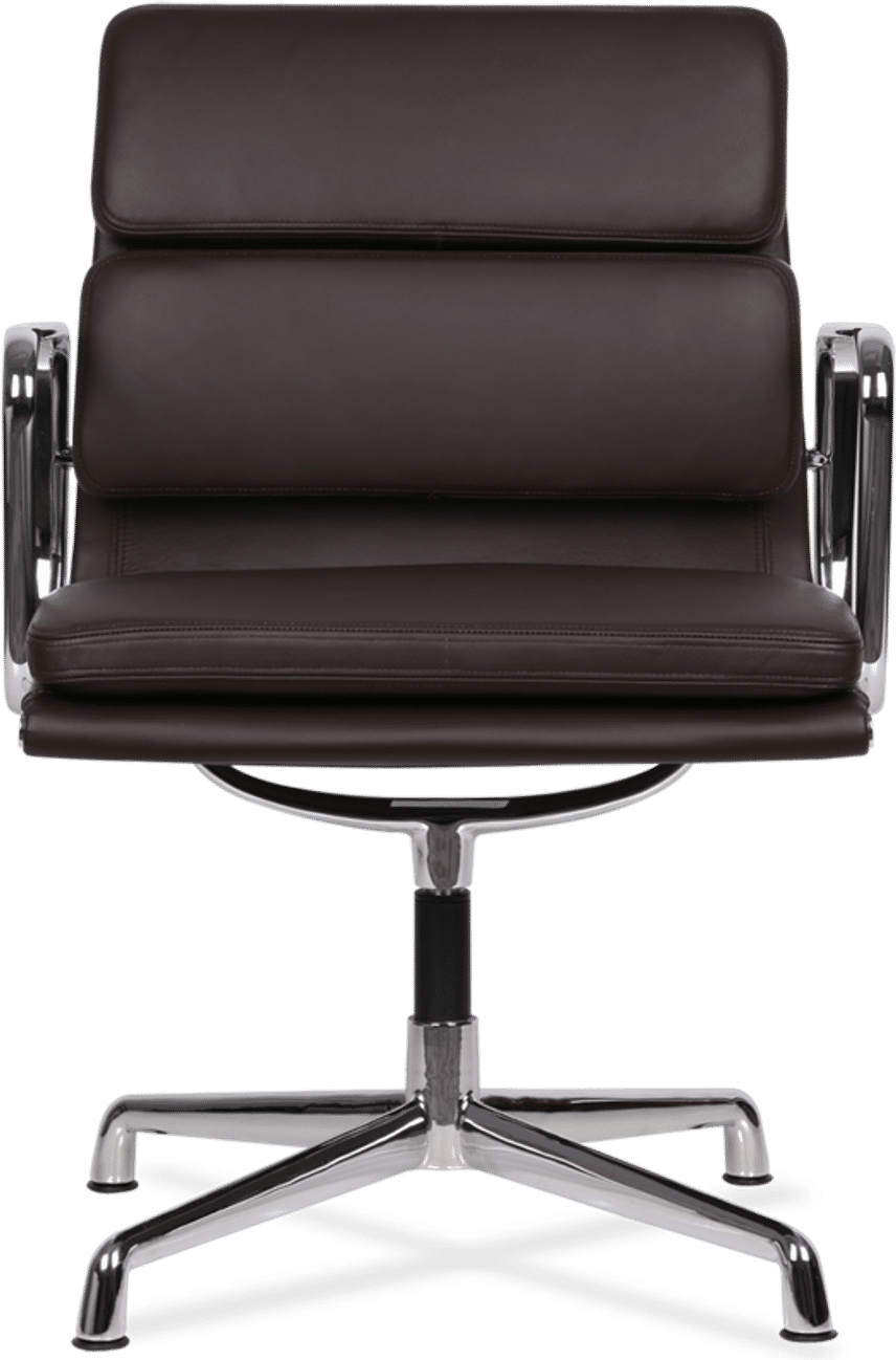 Chaise de bureau Eames Style Soft Pad EA208 Coffee image.