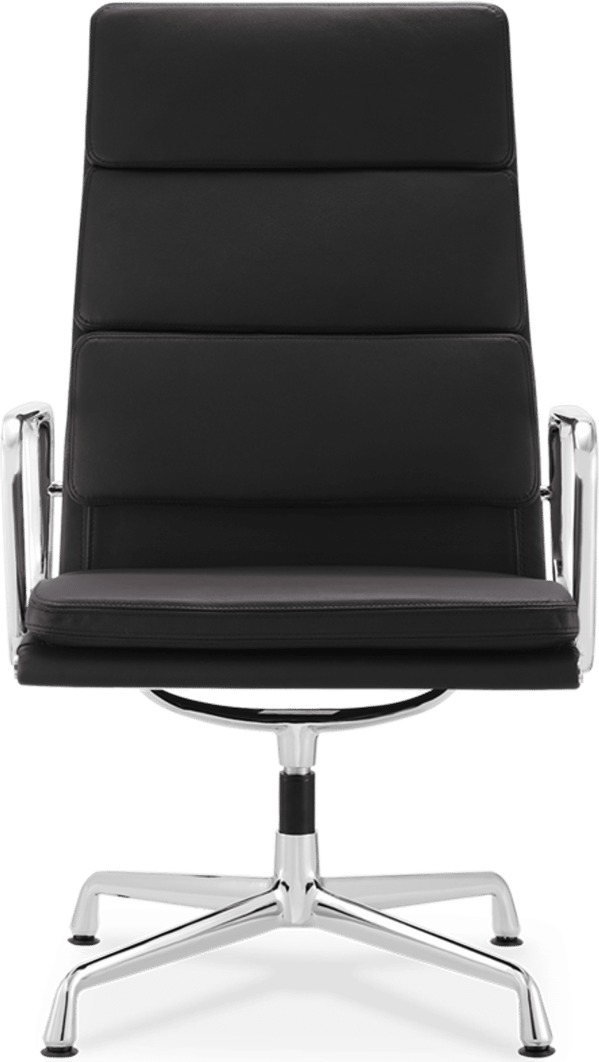 Sedia da ufficio con cuscinetto morbido in stile Eames EA215 Black image.