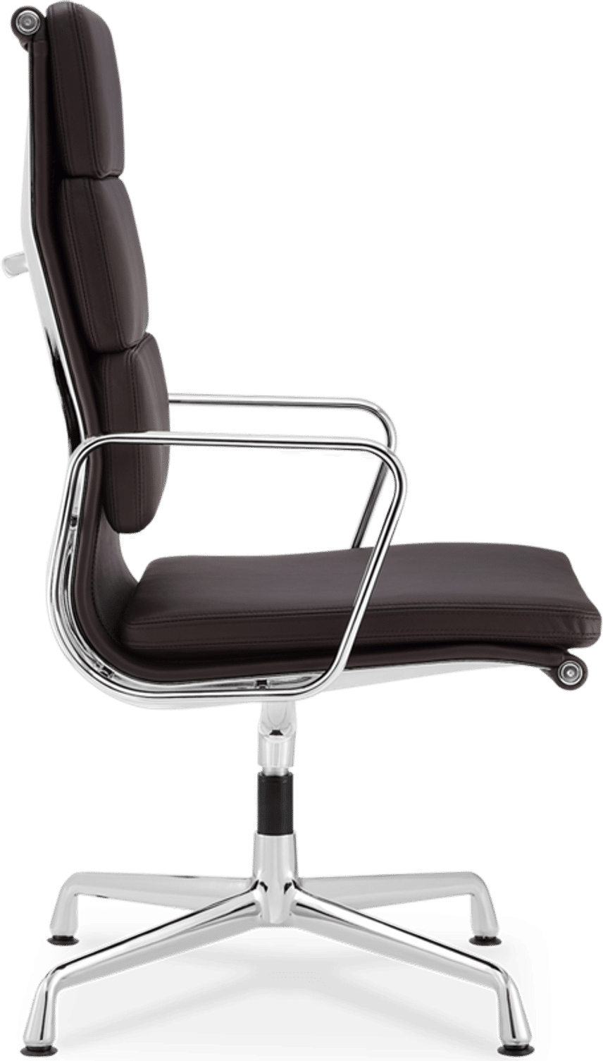 Eames Style Soft Pad Office Chair EA215 Coffee image.